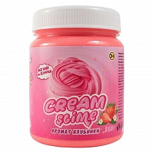 Слайм 250гр с ароматом клубники Cream-slime ВОЛШЕБНЫЙ МИР SF02-S