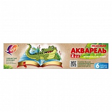 Краски акварельные медовые 6 цветов ZOO Мини Луч, 19с1246-08