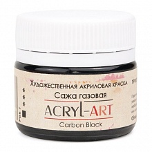 Краска акриловая  20мл сажа газовая Акрил-Арт ТАИР 0203083