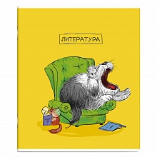 Тетрадь предметная Литература 48л линия Пес ученый ФЕНИКС, 63416