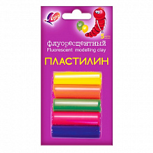 Пластилин 5цв флуоресцентный Луч 12с764-08