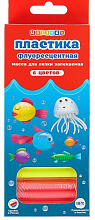 Пластика 6 цв., Цветик 34411084, 120гр,флюор., ЗХК