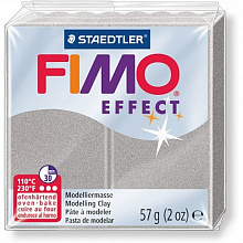 Пластика запекаемая 57г перламутровый светло-серебристый Staedtler Fimo Effect, 8020-817
