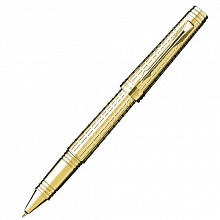 Ручка роллер 0,5мм черные чернила PARKER Premier Deluxe Graduated Chiselling GT F S0887950