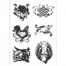 Наклейки Креатив черно-белые HERMA TATTOO 6211