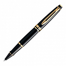 Ручка роллер Waterman Expert 3 Black Laquer GT F черный 0,8мм S0951680