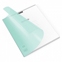 Тетрадь 48л клетка с пластиковой обложкой мятная Классика CoverPrо Pastel Erich Krause, 56389