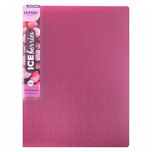 Папка на 4 кольца А4 пластик 25мм брусника Expert Complete Trend ICEberries, EC211420070