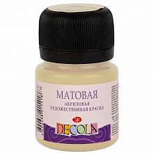 Краска акриловая матовая 20мл телесная Decola 14326235