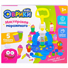 Масса для лепки 5цв Мастерская мороженного Эврики 2800394