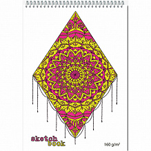 Блокнот для зарисовок А4 40л Ромб Полином 160г/м2 Sketchbook 2723