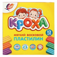 Пластилин 12 цв восковой со стеком Кроха Луч 23С1484-08