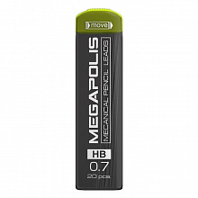 Грифели для механических карандашей 0,7мм HB 20шт. Megapolis Concept Erich Krause, 26611