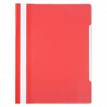 Скоросшиватель пластиковый А4 красный Бюрократ PS20RED/816305