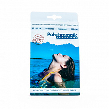 Фотобумага Polychromatic 10х15см 230г/м2 глянцевая 50л