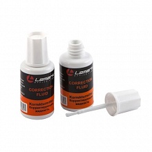 Корректирующая жидкость 20мл с кисточкой на основе растворителя LAMARK FLUID, CR0100