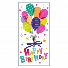Открытка конверт для денег Happy Birthday Мир поздравлений, 078.631