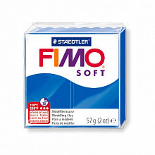 Пластика запекаемая 57г синяя Staedtler Fimo Soft, 8020-37