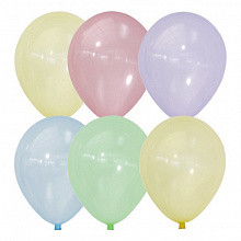Шарики воздушные М12 30см Кристалл Bubble ассорти 100шт (цена за 1шт) 6069421