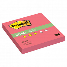 Блок самоклеящийся 76х76мм 100л маковый неон Лето 654-ONP 3M Post-it Optima 7100041123