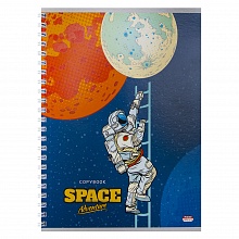 Тетрадь спираль  48л клетка Космический туризм Проф-Пресс, 48-4542