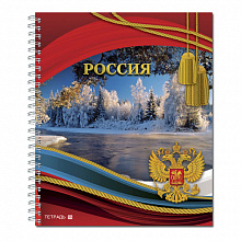 Тетрадь спираль 48л клетка Россия 2 Полином, 2706-48