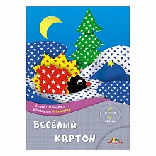 Картон 6цв 6л А4 двусторонний мелованный с рисунком в папке Звездочки КТС-ПРО, С0151-03