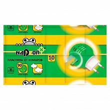 Пластины от комаров без запаха по 10шт Nadzor/200, ITM003P