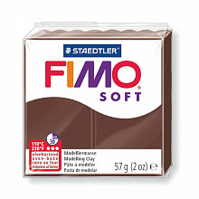 Пластика запекаемая 57г шоколад Staedtler Fimo Soft, 8020-75