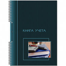 Книга учета А4 50л пустографка со шнуровкой Полином, 2314