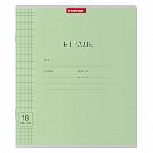 Тетрадь 18л клетка зеленая Классика Visio Erich Krause 40008