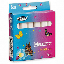 Мел белый 6шт АЛГЕМ НМБ-6