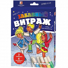 Набор для творчества Забавный витраж Фигуристы Луч 26С1618-08