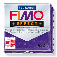 Пластика запекаемая 57г фиолетовый металлик Staedtler Fimo Effect, 8020-602