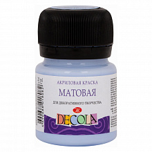 Краска акриловая матовая 20мл королевская голубая Decola 14326528