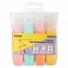 Набор текстовыделителей  4 цв пастель Expert Complete Trend, EHLS-01