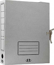 Короб архивный 75мм картон на завязках белый Бланкиздат, ASR7102
