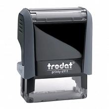 Штамп самонаборный 3-строчный 38х14мм русский шрифт Trodat Typo Printy 4.0 4911/DB