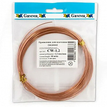 Проволока для плетения WW-art 1,2мм х 10м медная Gamma CW-1.2d