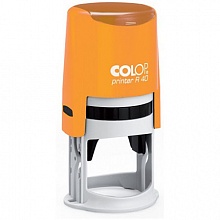 Оснастка для печати d=41,5мм синий, корпус карри Colop PRINTER R40 carry/dark yellow