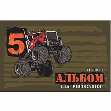 Альбом для рисования А4 24л скоба Вездеход Феникс 47108