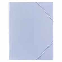 Папка с резинкой пластик А4 васильковая диагональ Expert Complete Trend Pastel, EC234418