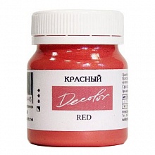 Краска акриловая  50мл Красный Деколор ТАИР 0512144