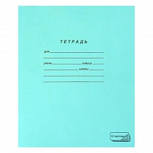 Тетрадь 12л клетка зеленая ПЗБМ, 019995