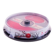 Диск DVD+RW 4.7GB 4x 10шт (цена за шт) VS Cake Box VSDVDPRWCB1001