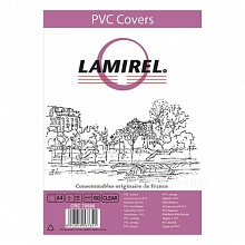 Обложка для переплета пластик А4 150мкм прозрачная/бесцветная Lamirel Transparent LA-78680