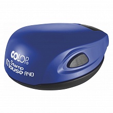 Оснастка для печати d=40мм карманная синий, корпус синий Colop STAMP MOUSE R40 blue
