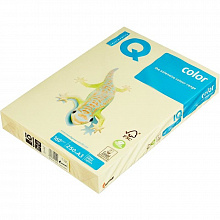 Бумага для офисной техники цветная А4 160г/м2 250л желтый класс А IQ Color, YE23
