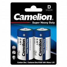 Элемент питания R20/373 Camelion SUPER BLUE в блистере 2шт (цена за шт.)