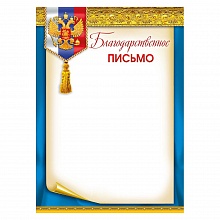 Благодарственное письмо МП, 086.963